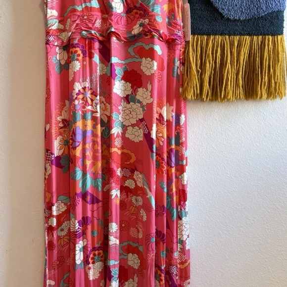 NWT Soft Surroundings Poise Dress Sun Kissed Coral Maxi Floral Plus Size 2X - Picture 5 of 15